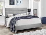 IF-5235 Grey Fabric Bed Includes Mattress Support