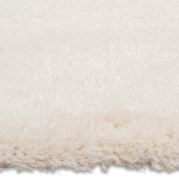 Flokati Polyester Powerloom Shag Rug FLO-IVORY