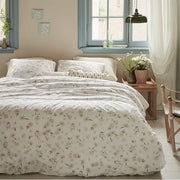 Camomille White Flowered Duvet Cover Set – 100% Cotton