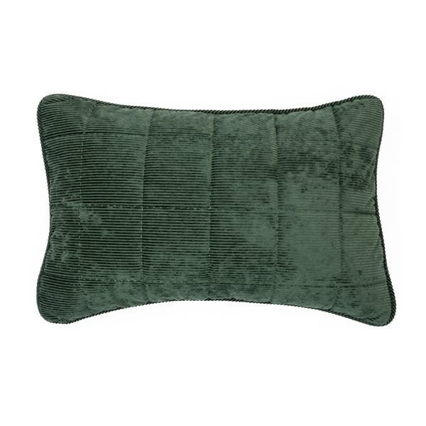 Corduroy dark green quilt