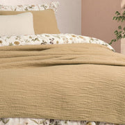 Jazzy Solid Tan Quilt – 100% Cotton Shell