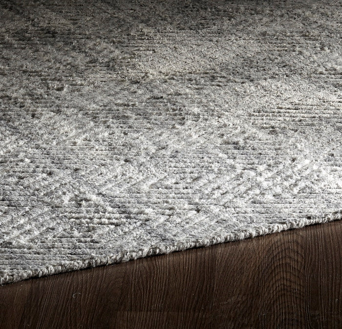 Estelle Hand Loomed Wool Silver Rug EST-SILVER