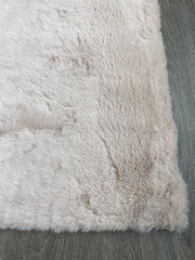 Faux Rabbit Fur Beige - Rectangle FRF-44BGE