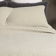Dove Cream Velvet Quilt – 100% Stonewashed Cotton Velvet