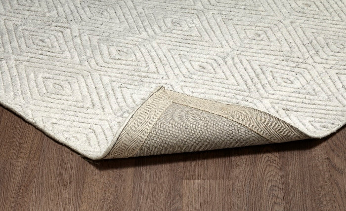 Estelle Hand Loomed Wool Ivory Rug EST-IVORY