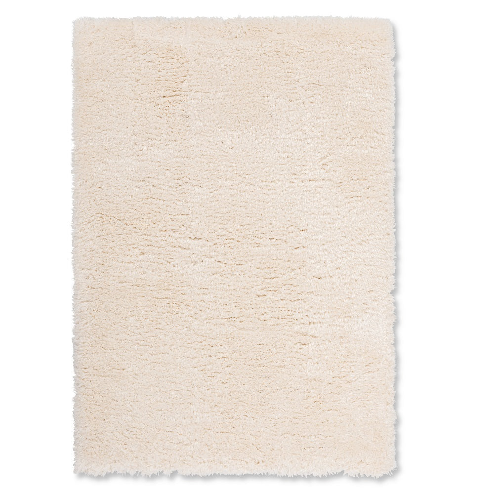 Flokati Polyester Powerloom Shag Rug FLO-IVORY