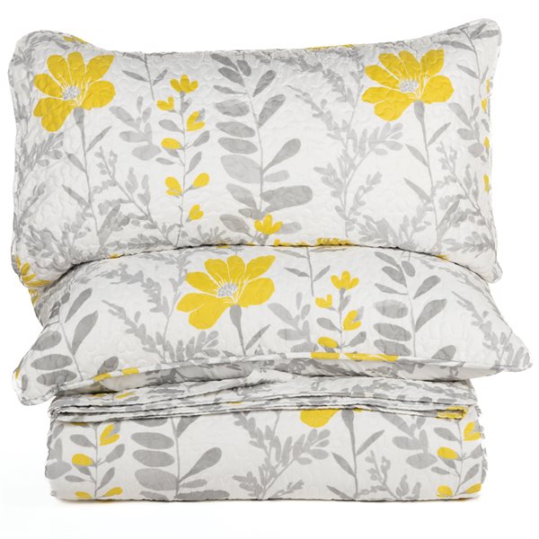 FLAVIE BIG FLOWERS PRINTED QUILT
