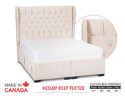 Heslop Bed - Custom Upholstered Bed Frame