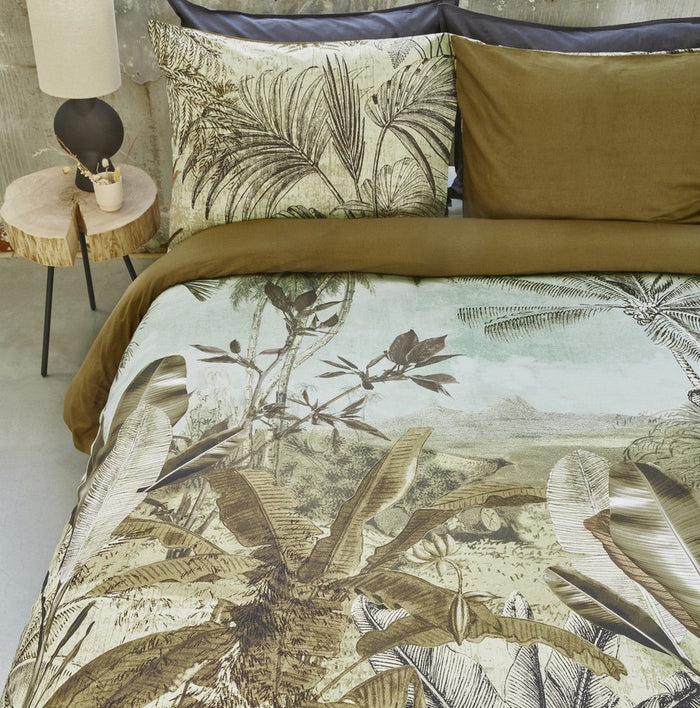 Palma exotic printed duvet cover 100% cotton