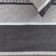 Jasmin Duvet Cover Set – 100% Cotton, Grey & Taupe