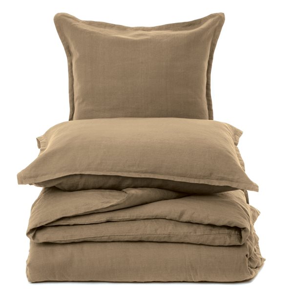 LIN TAN LINEN DUVET COVER