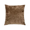 Lounge solid taupe velvet quilt