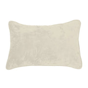 Lounge Solid Ivory Velvet Quilt – 100% Polyester Velvet