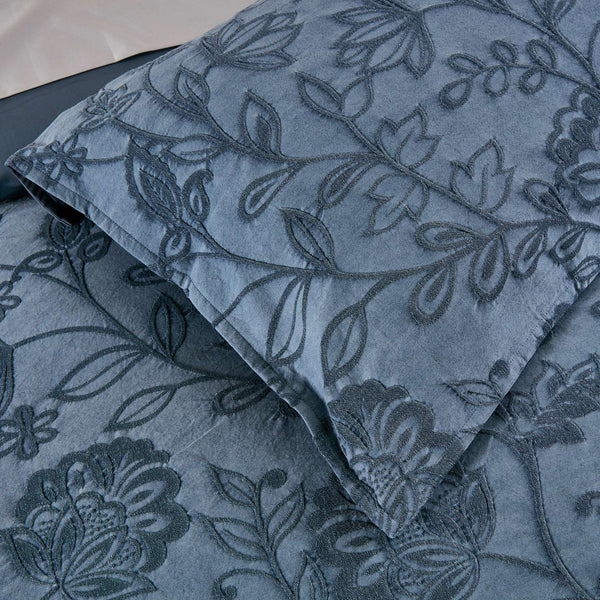Pillowcase: Matrice Blue matching pillowcase
Zipper detail: Matrice Blue duvet cover side