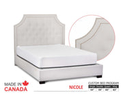 Nicole Bed - Custom Upholstered Bed Frame