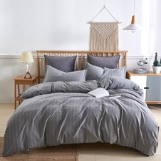 PINSTRIPE DUVET COVER  SET