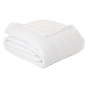 Poke White Stitched Linen Cover – 55% Linen, 45% Cotton