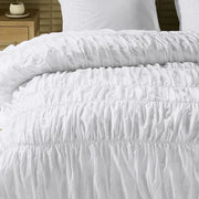Romantic White Ruffle Duvet Cover set  100% cotton