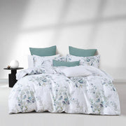 Silver Sage Duvet Cover Set - 300 thread count combed cotton sateen