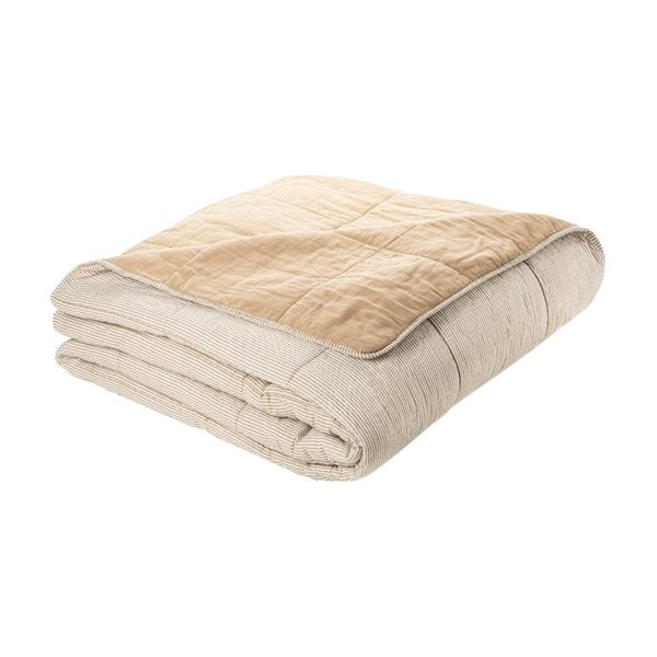 TAGLIATELLE TAUPE REVERSIBLE QUILT