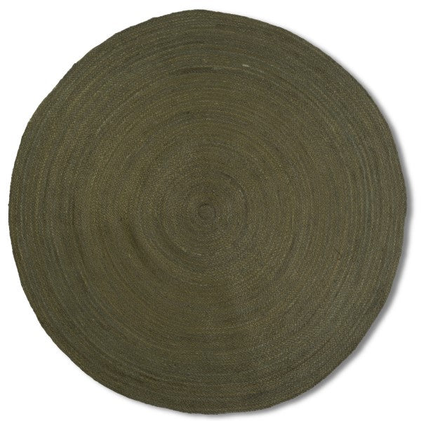 Jute Round Color Rug
