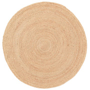 Jute Round Area Rug - 100% Natural Hand Braided Jute JUT-NATURAL