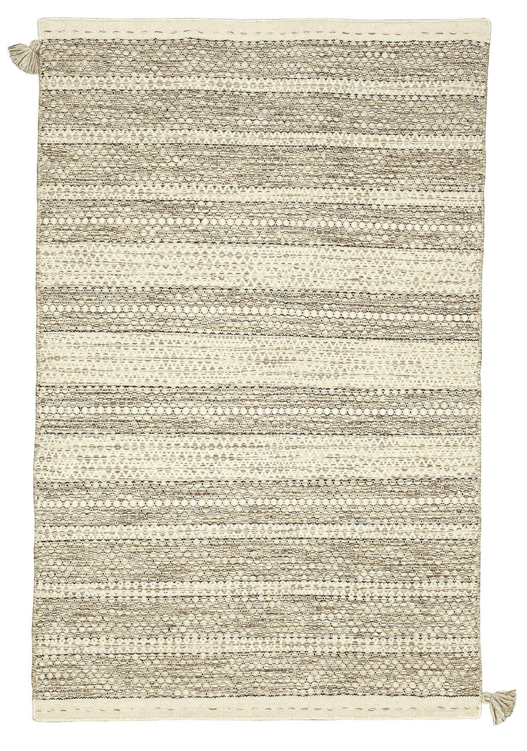 Nordique Handmade Sand Natural Reversible Wool Rug