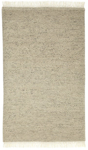 Zurich Handloomed Wool & Cotton Natural Area Rug - Made in India ZUR-23783-A-GRYIVY